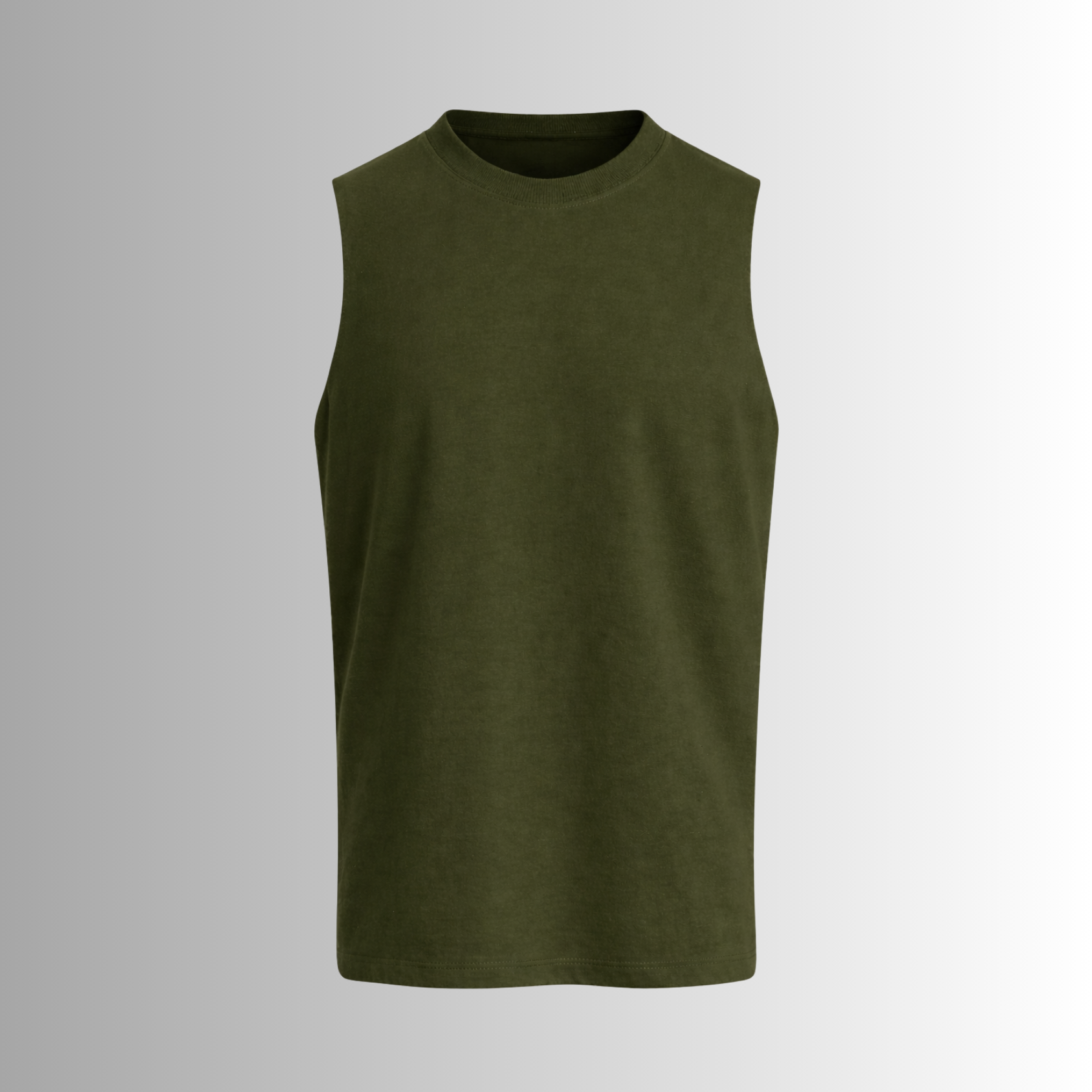 Remera sin mangas de algodón Pima para hombre